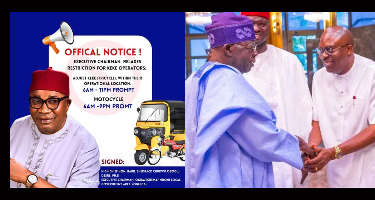Rivers State Crises: Gov. Sim Fubara Has Returned to Office as Onelga Chairmain Extend Ristrictions for Keke Napep